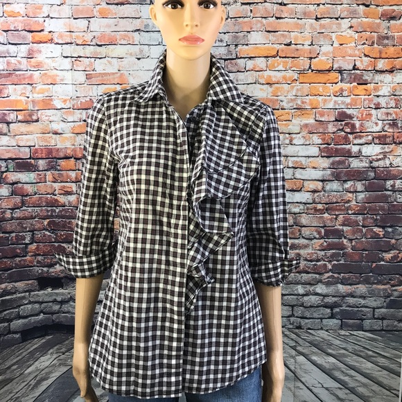 Tory Burch Tops - Tory Burch Ruffled Button Down Shirt